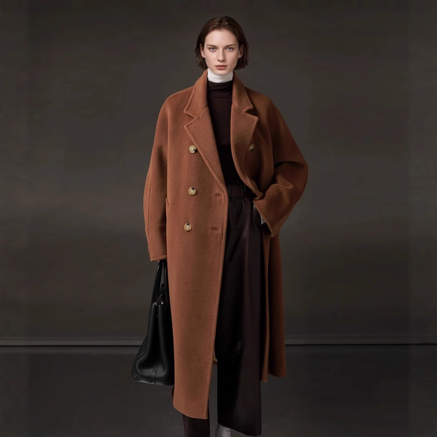 Women'S Fashion Blazer - Allingentle Women's Long Blazer Woolen Fashion