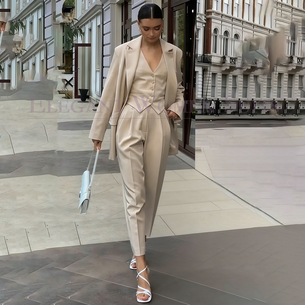 Women'S Fashion Blazer - Elegant Women's Suits Fashion Single Breasted