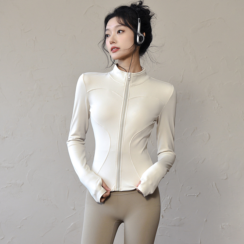 Women Top Fashion - Long Sleeve Sports Jacket Women Zip