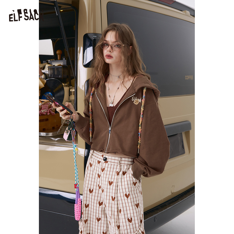 Hoodie Women Oversized - ELFSACK 2025 Autumn New Arrival Casual
