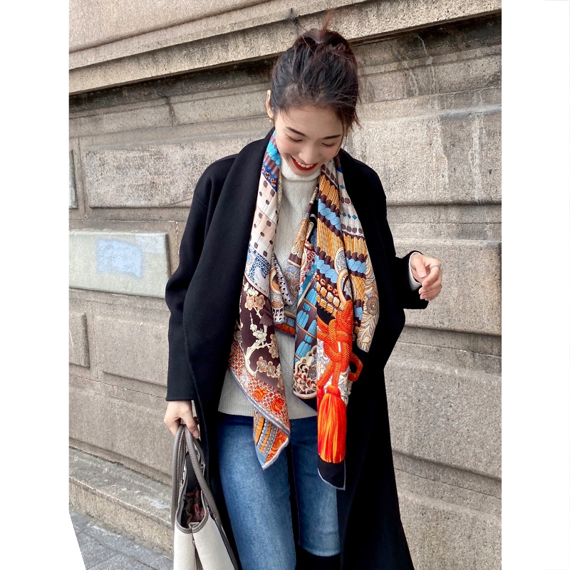 Women Fashion Japan - Japan Samurai Silk Wool Scarf Women
