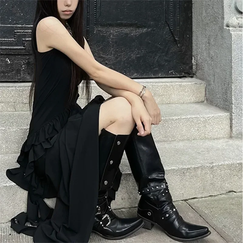 Women'S Fashion Trends - Fashion Women Punk Knee-High Platform boots
