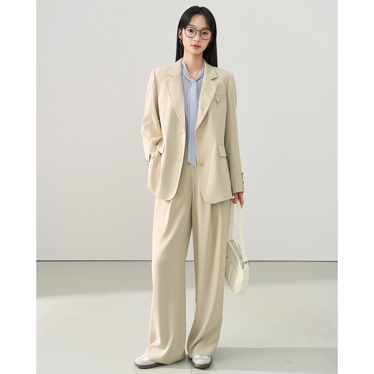 Women'S Fashion Blazer - Allingentle Loose Fit Women's 2 Piece