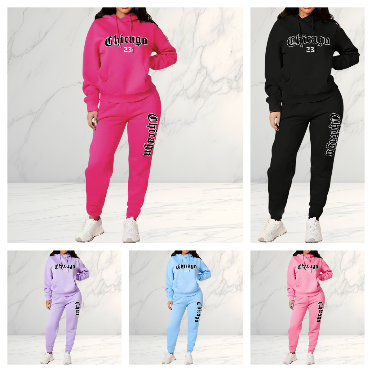 Women'S Fashion Designer Clothes - Women's Tracksuit Hoodies Trousers 2PCS Suit