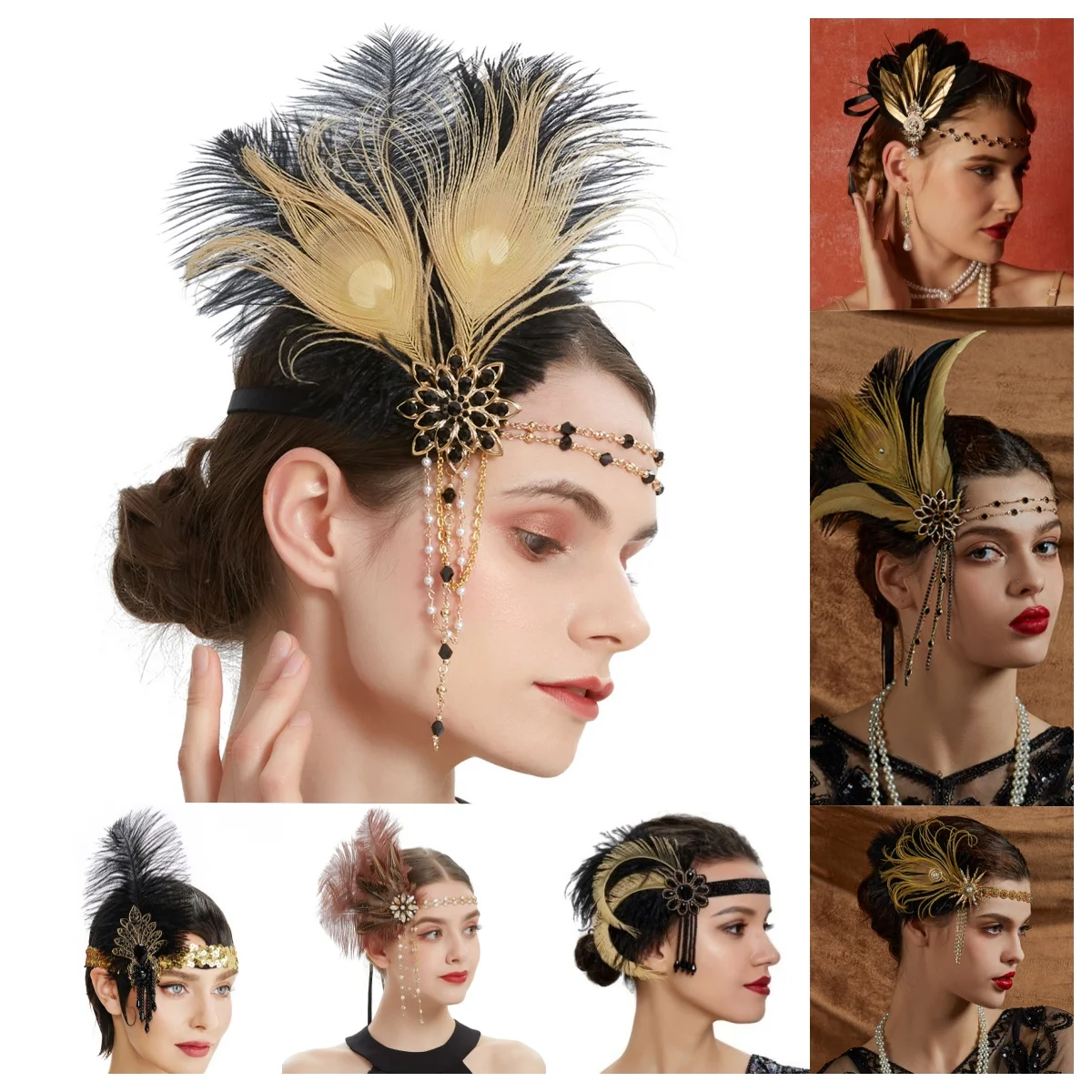 Rhinestone HairBand 1920s Vint - Women'S Fashion In The 1920S のレビューと価格