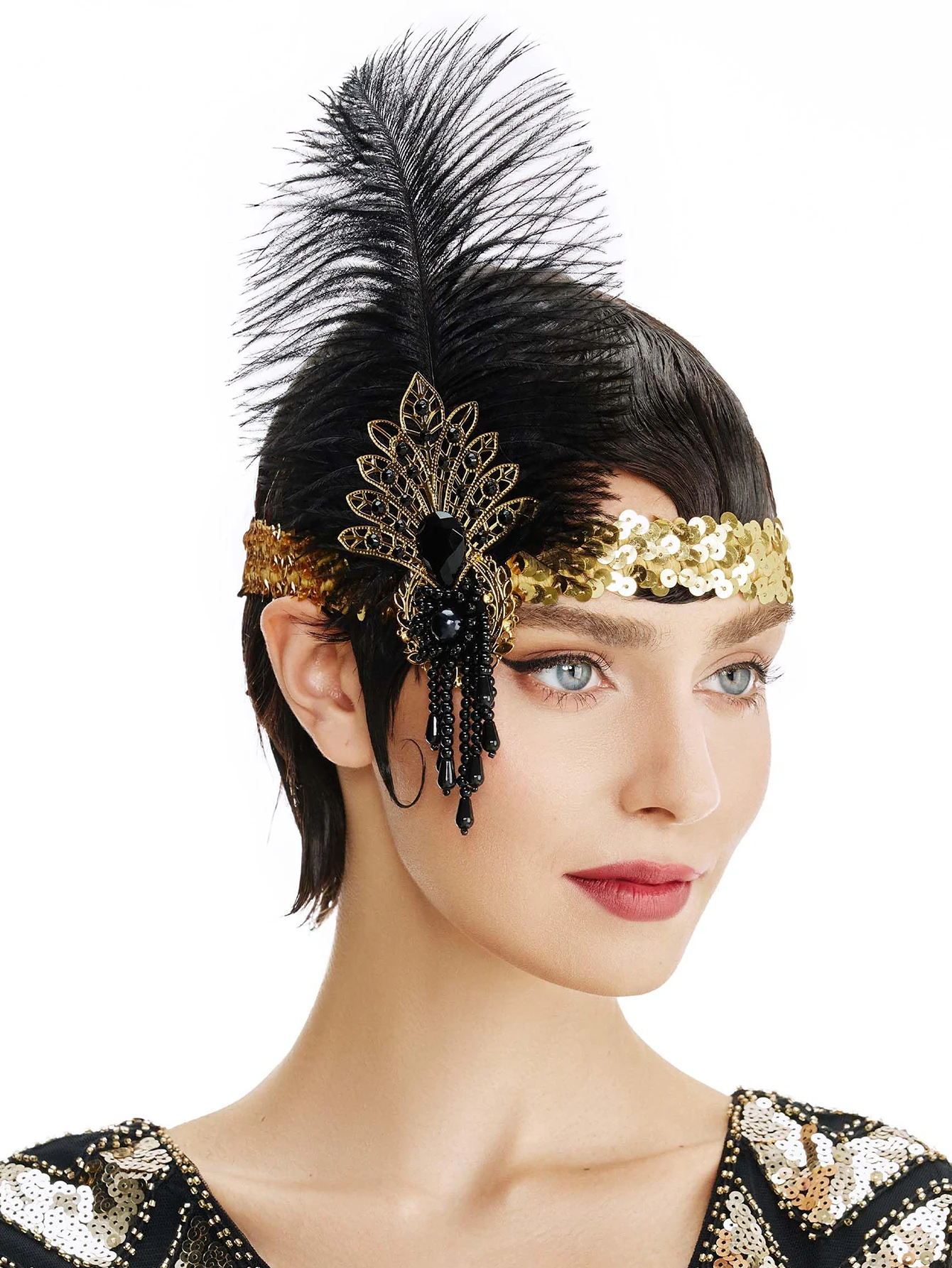 Rhinestone HairBand 1920s Vint - Women'S Fashion In The 1920S のレビューと価格