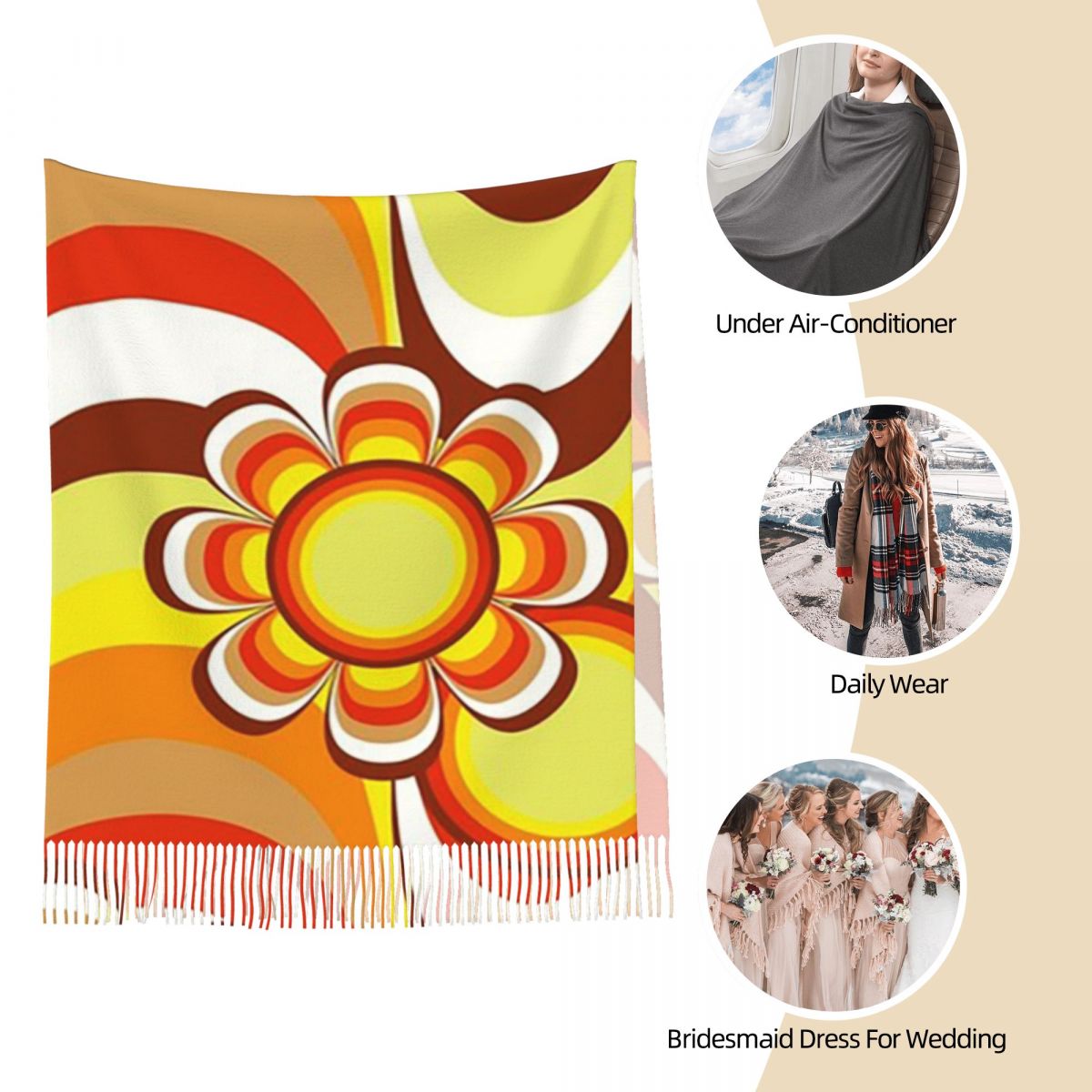 Groovy 60s Psychedelic Flower  - Women'S Fashion In The 60S のレビューと価格