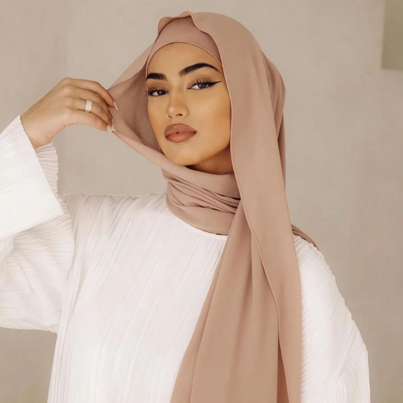 2Pcs/Set Women's Hijab Scarf A - Women Fashion Wear のレビューと価格