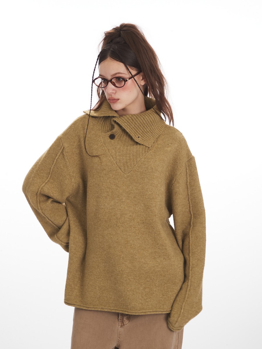 Asymmtrical Collar Knitted Des - Women'S Fashion Designer Clothes のレビューと価格