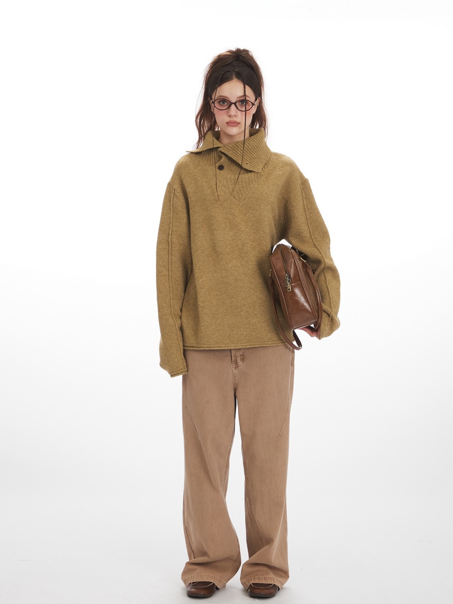 Asymmtrical Collar Knitted Des - Women'S Fashion Designer Clothes のレビューと価格