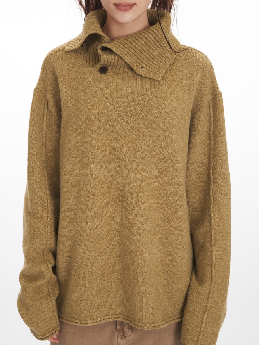 Asymmtrical Collar Knitted Des - Women'S Fashion Designer Clothes のレビューと価格