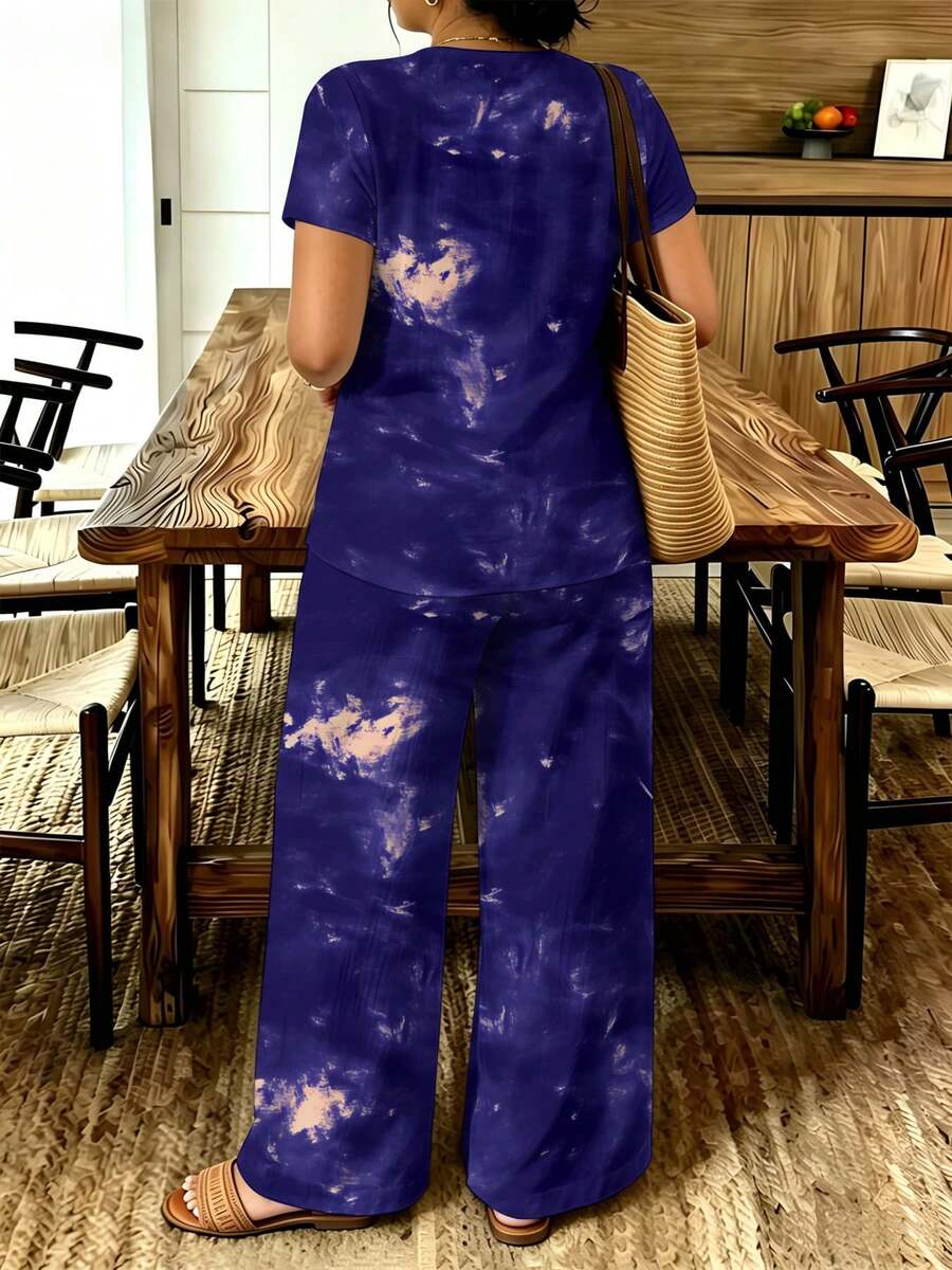 Casual Plus Size Womens Tie Dy - Tie Dye Two Piece のレビューと価格