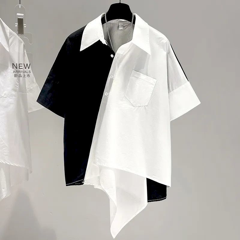 Oversized Shirts Women Patchwo - Women'S Fashion Designer Clothes のレビューと価格