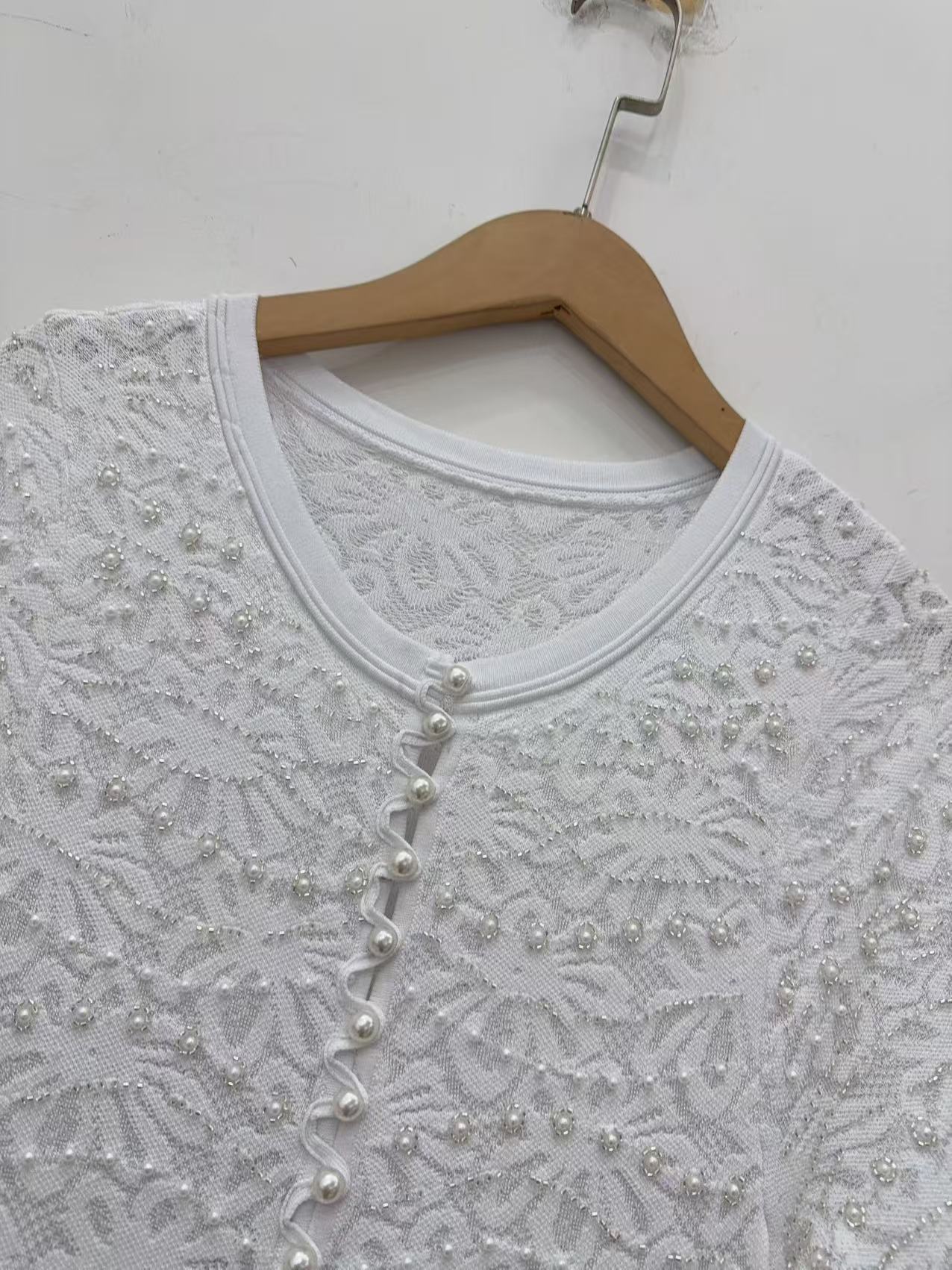 Spring/Summer Women Hollow Bea - Longline Cardigan Knit のレビューと価格