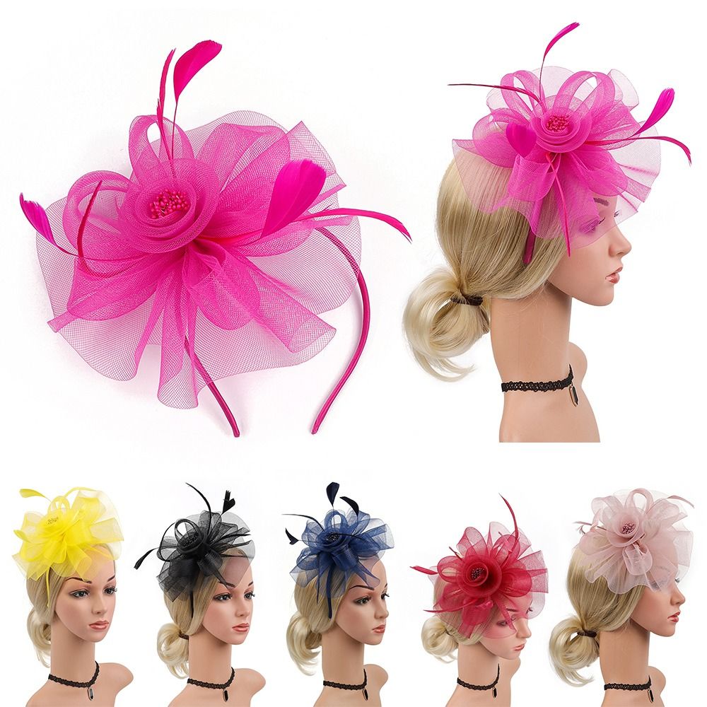 Feathers Ribbon Fascinator Hat - Women'S Fashion Kentucky Derby のレビューと価格