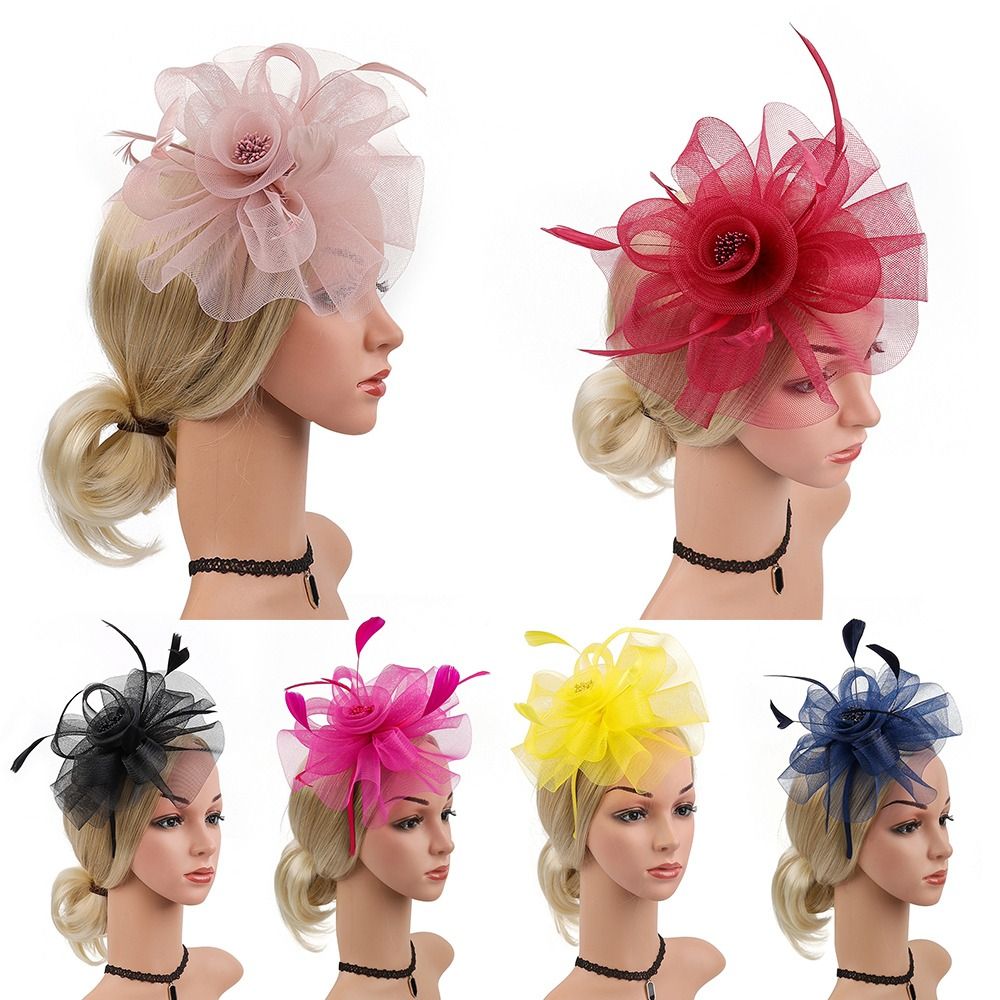 Feathers Ribbon Fascinator Hat - Women'S Fashion Kentucky Derby のレビューと価格