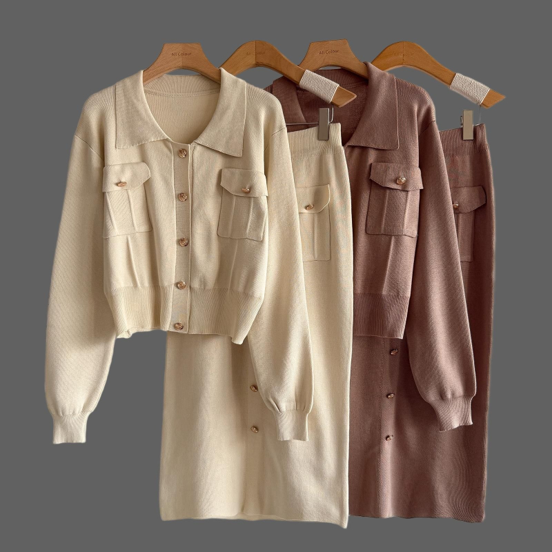 French Design Lapel Women's Su - Longline Cardigan Knit のレビューと価格