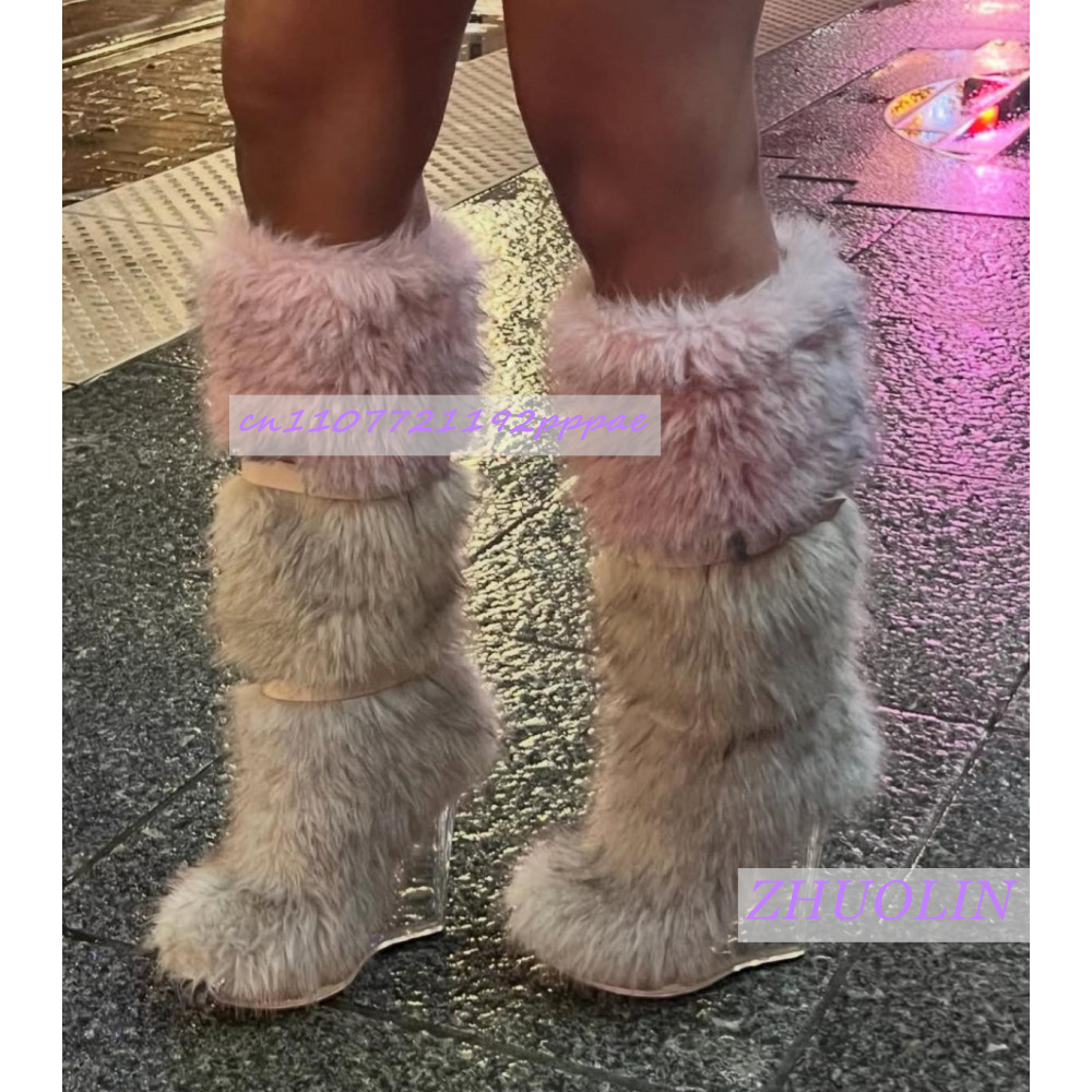 Winter Gradient Furry Transpar - Women'S Fashion Trends のレビューと価格