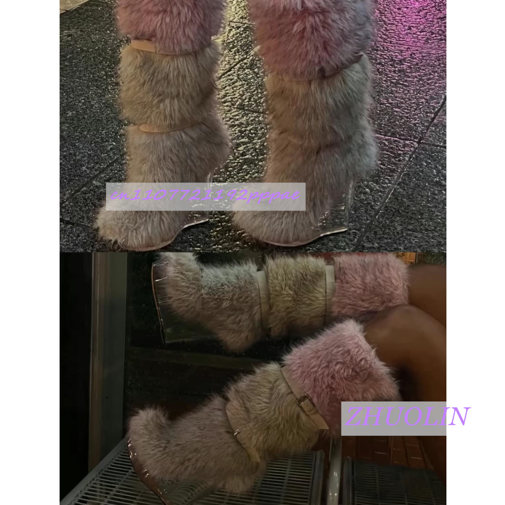 Winter Gradient Furry Transpar - Women'S Fashion Trends のレビューと価格