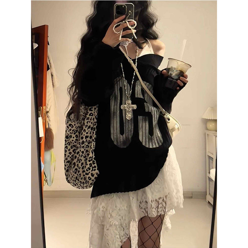 Black Pullover Sweet Subcultur - Women Fashion Japan のレビューと価格