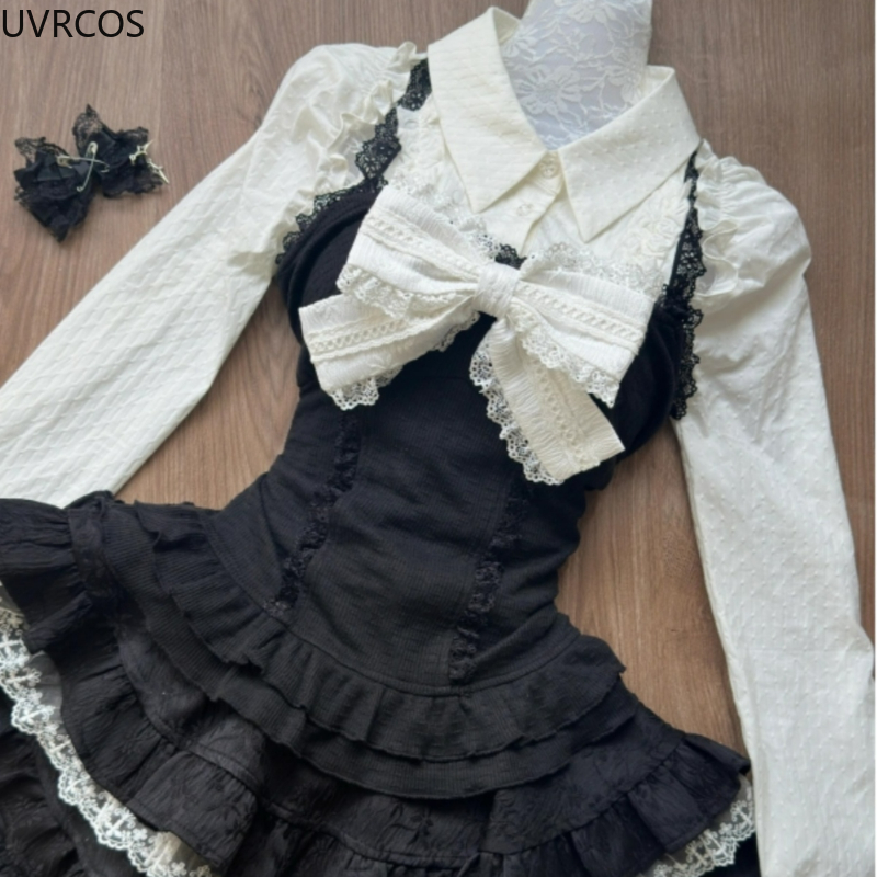 Y2k Aesthetic Lolita Style 3 P - Women Fashion Japan のレビューと価格