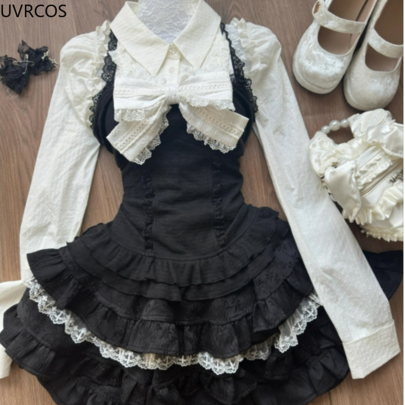 Y2k Aesthetic Lolita Style 3 P - Women Fashion Japan のレビューと価格
