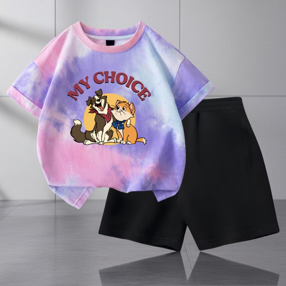 Summer Children T Shirt and Sh - Tie Dye Two Piece のレビューと価格