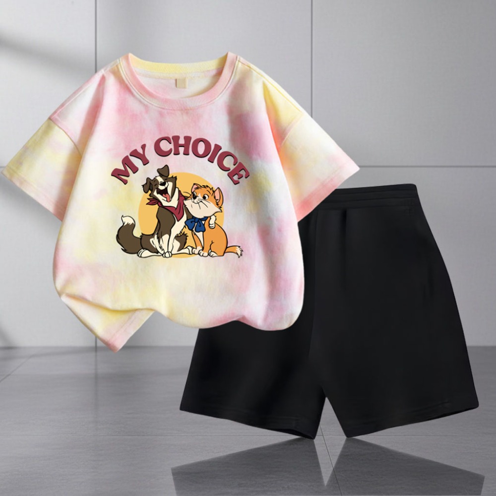 Summer Children T Shirt and Sh - Tie Dye Two Piece のレビューと価格