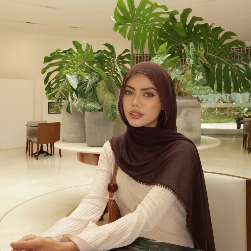 Chiffon Muslim Hijab Delicate  - Women Fashion Wear のレビューと価格
