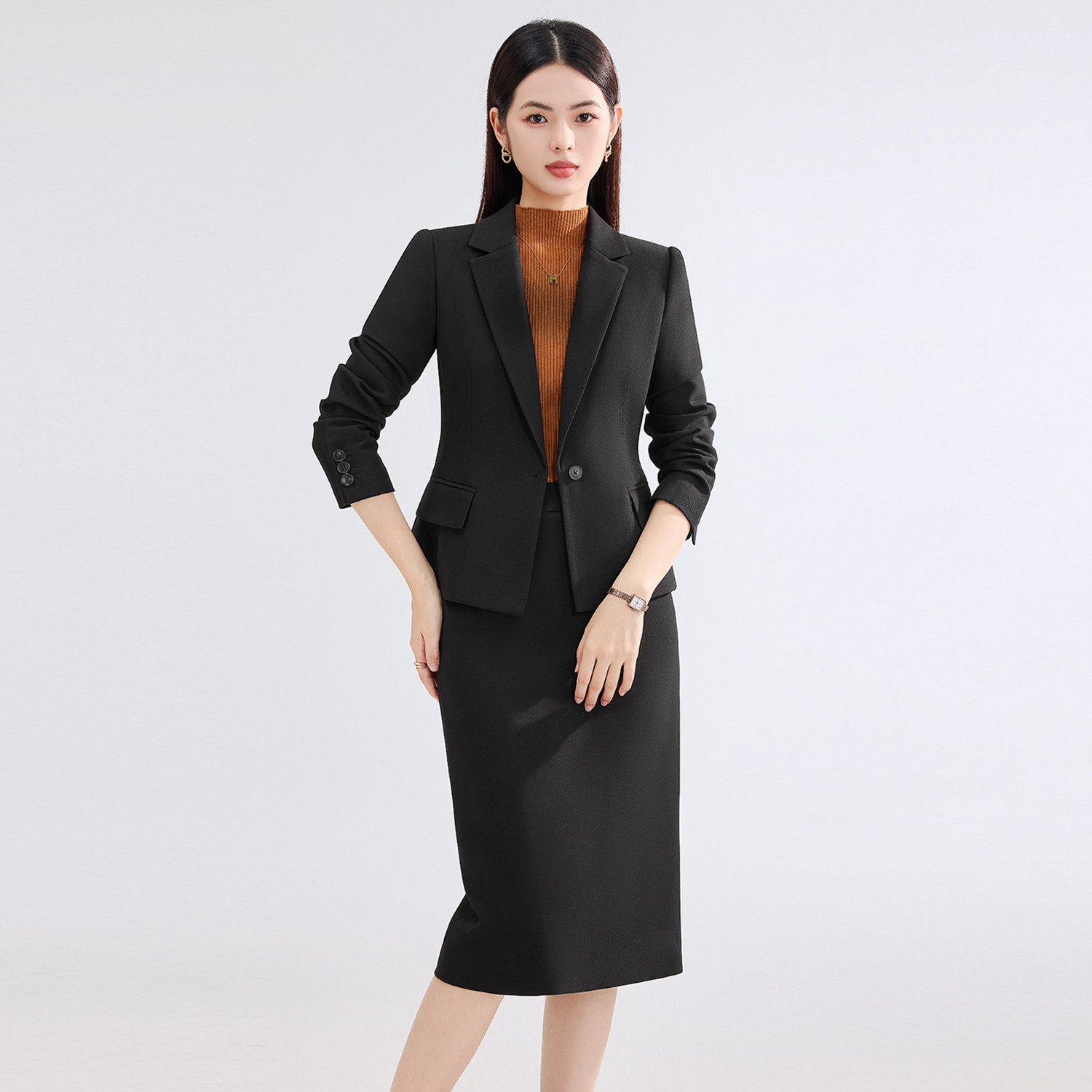 Allingentle Blue Women's Skirt - Women'S Fashion Blazer のレビューと価格