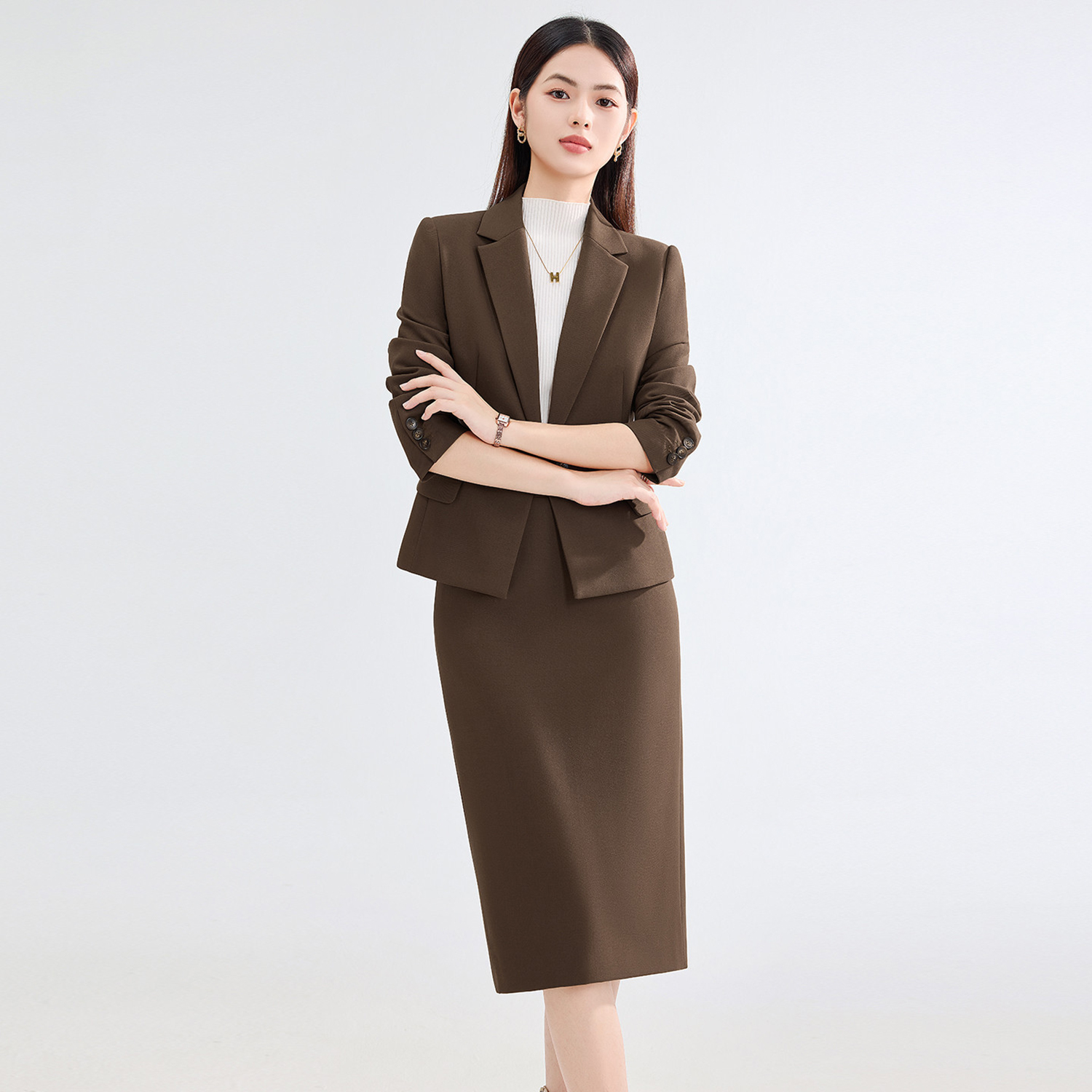 Allingentle Blue Women's Skirt - Women'S Fashion Blazer のレビューと価格