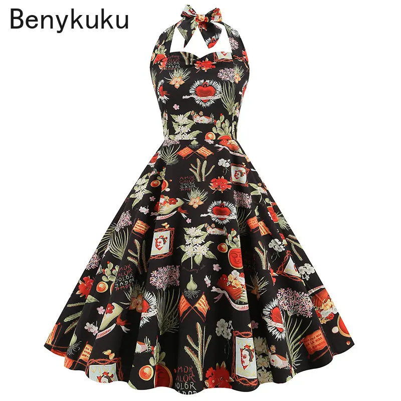 Women Summer Print 50s 60s Vin - Women'S Fashion In The 60S のレビューと価格