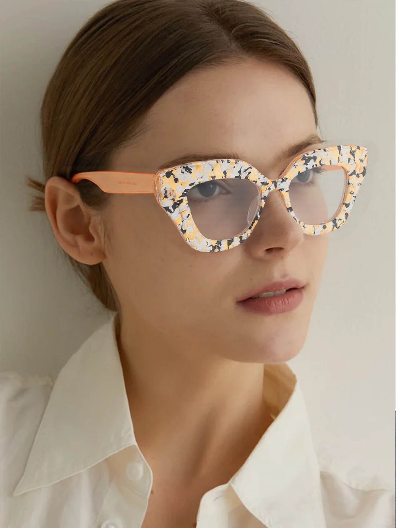 Large Frame Cat-Eye Floral Gla - Women'S Fashion Glasses Non Prescription のレビューと価格