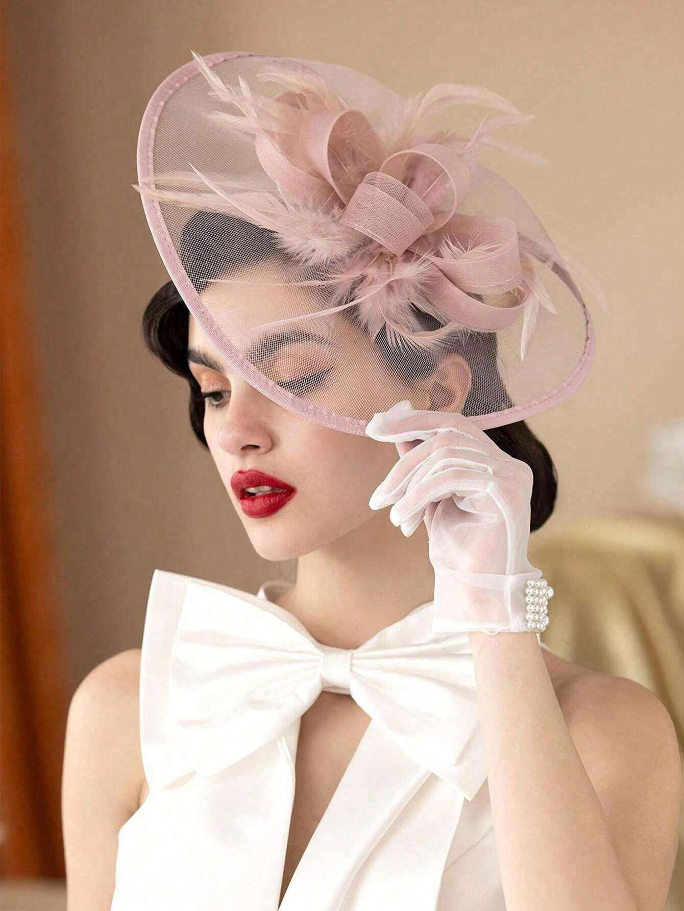 1Pc Fascinators Hats For Women - Women'S Fashion Kentucky Derby のレビューと価格
