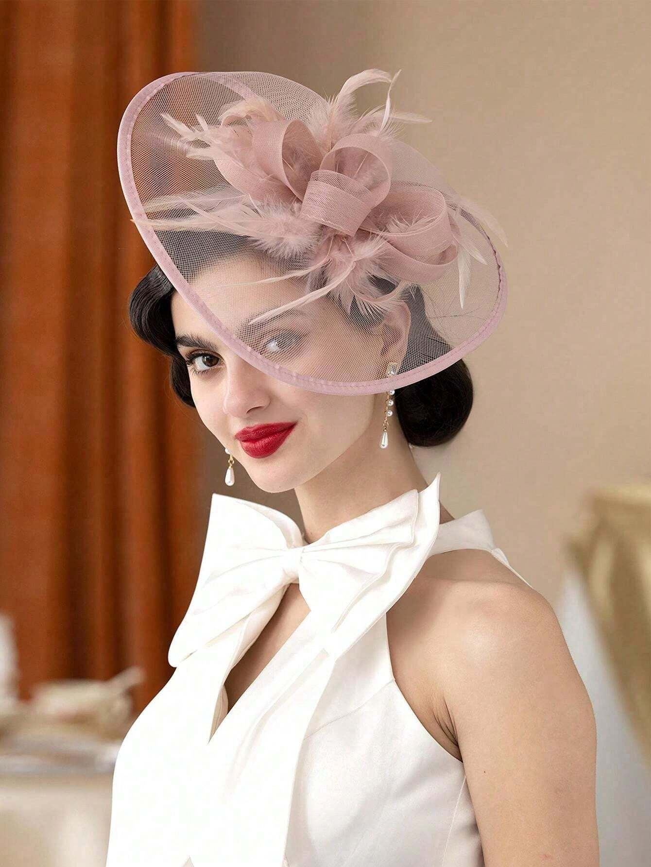 1Pc Fascinators Hats For Women - Women'S Fashion Kentucky Derby のレビューと価格