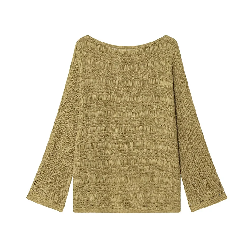 Vintage Boat Neck Knit Sweater - Women Top Fashion のレビューと価格