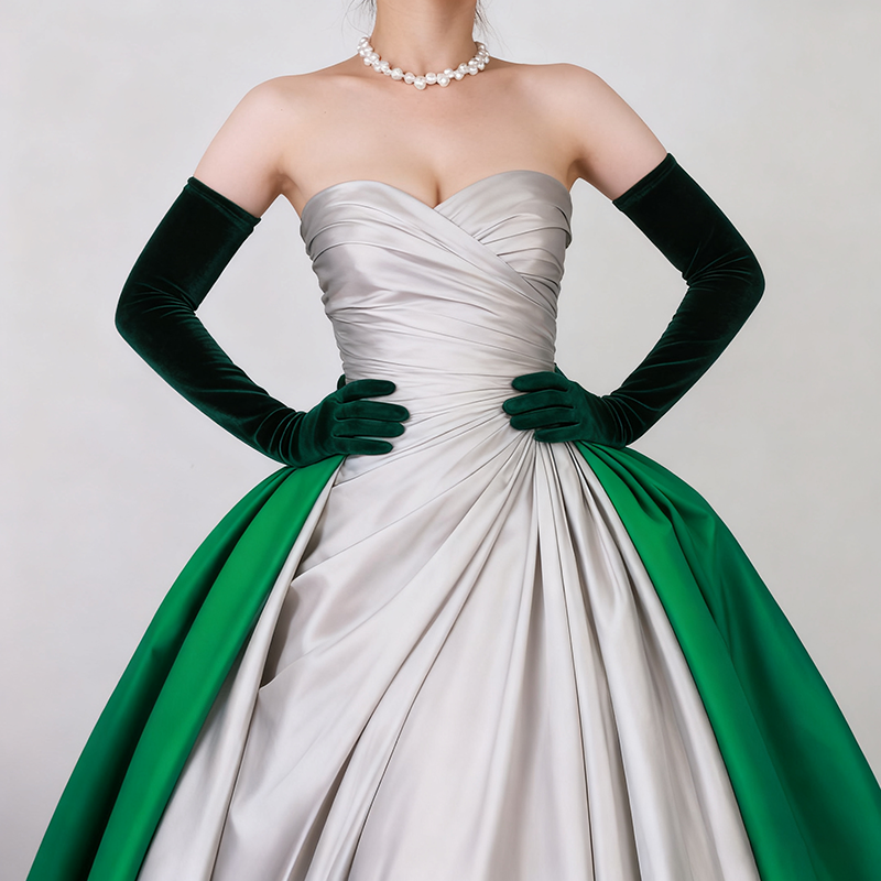 Women 65cm/53cm Velvet Long Gl - Women'S Fashion In The 1920S のレビューと価格