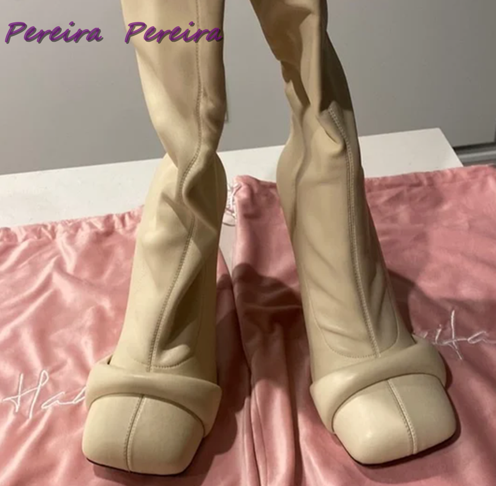Solid Strange Style Knee-High  - Women Fashion Trend 2025 のレビューと価格