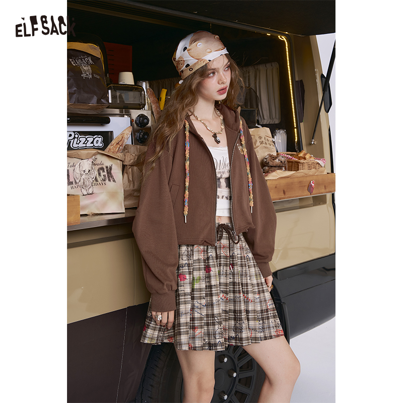 ELFSACK 2025 Autumn New Arriva - Hoodie Women Oversized のレビューと価格