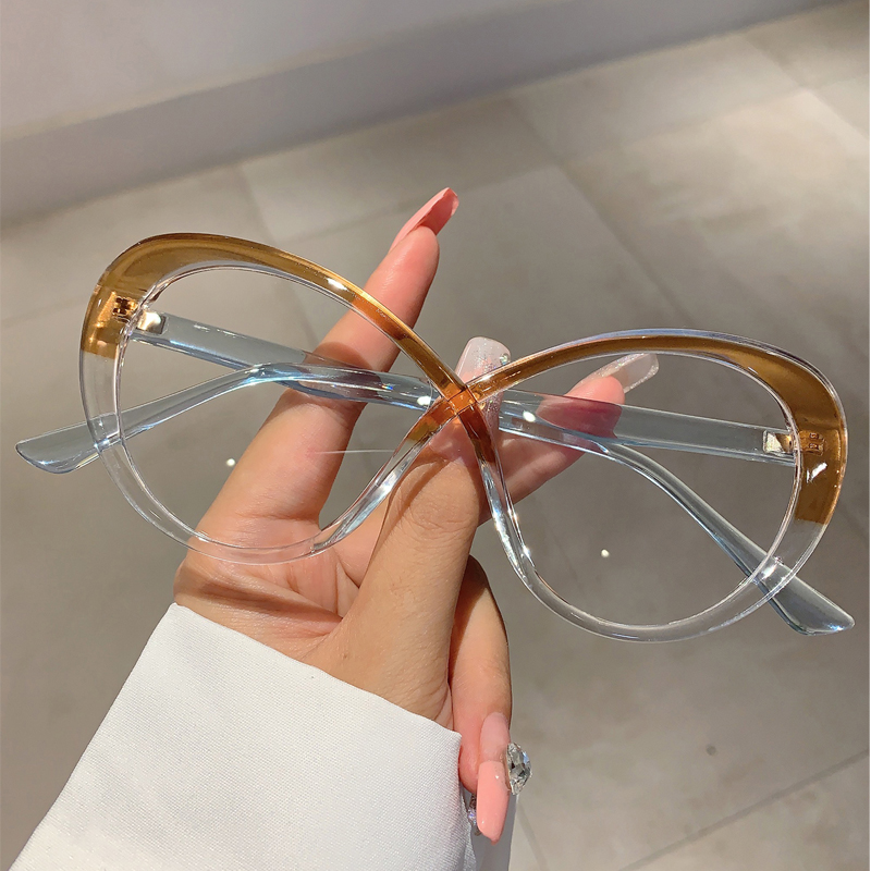 KAMMPT Oversized Oval Eyeglass - Women'S Fashion Glasses Non Prescription のレビューと価格