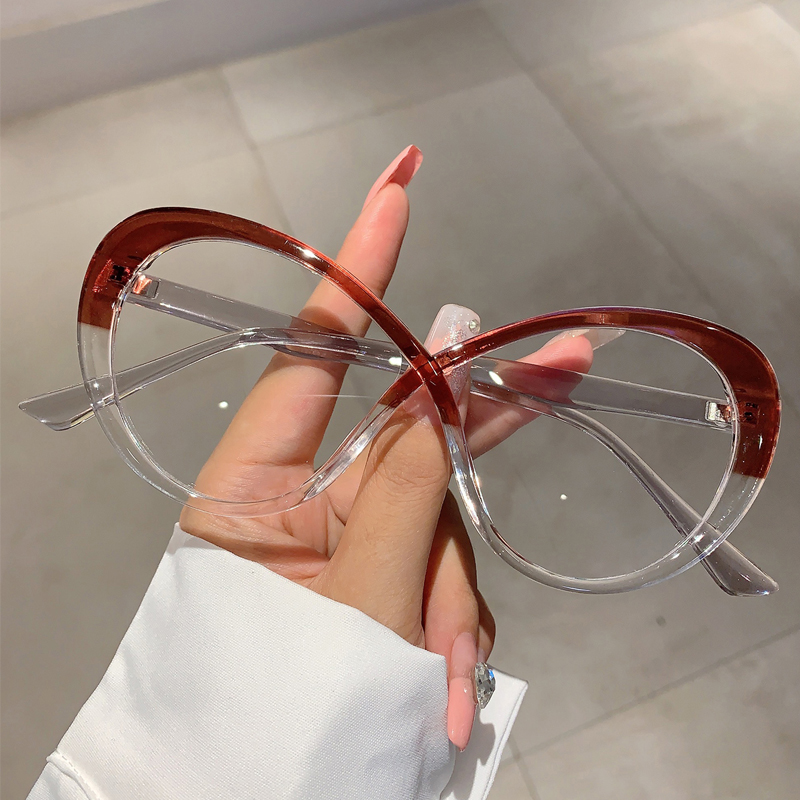 KAMMPT Oversized Oval Eyeglass - Women'S Fashion Glasses Non Prescription のレビューと価格