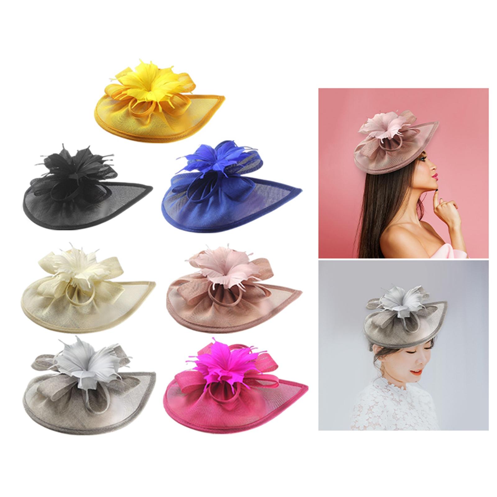 Flower Feather Fascinator Hat  - Women'S Fashion Kentucky Derby のレビューと価格