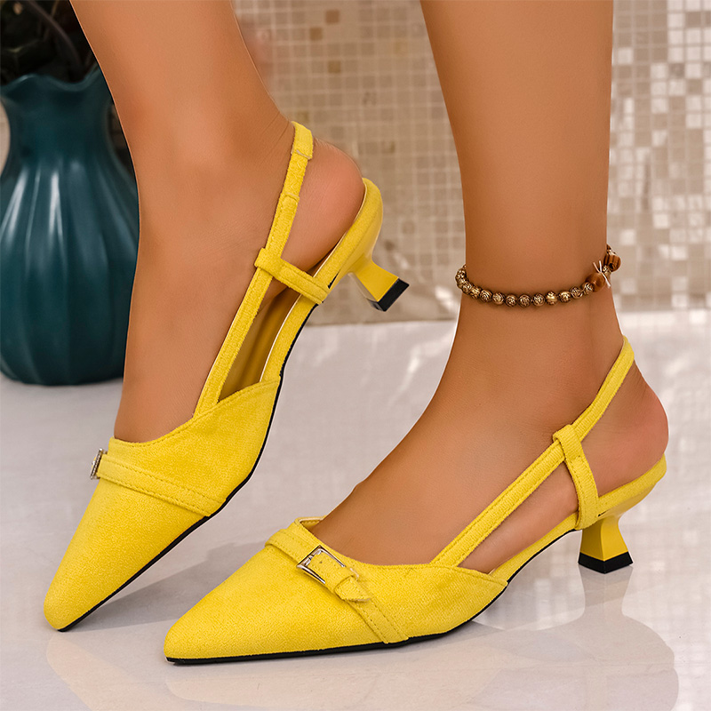 Fashion Yellow High Heels Sand - Women'S Fashion Summer 2025 のレビューと価格