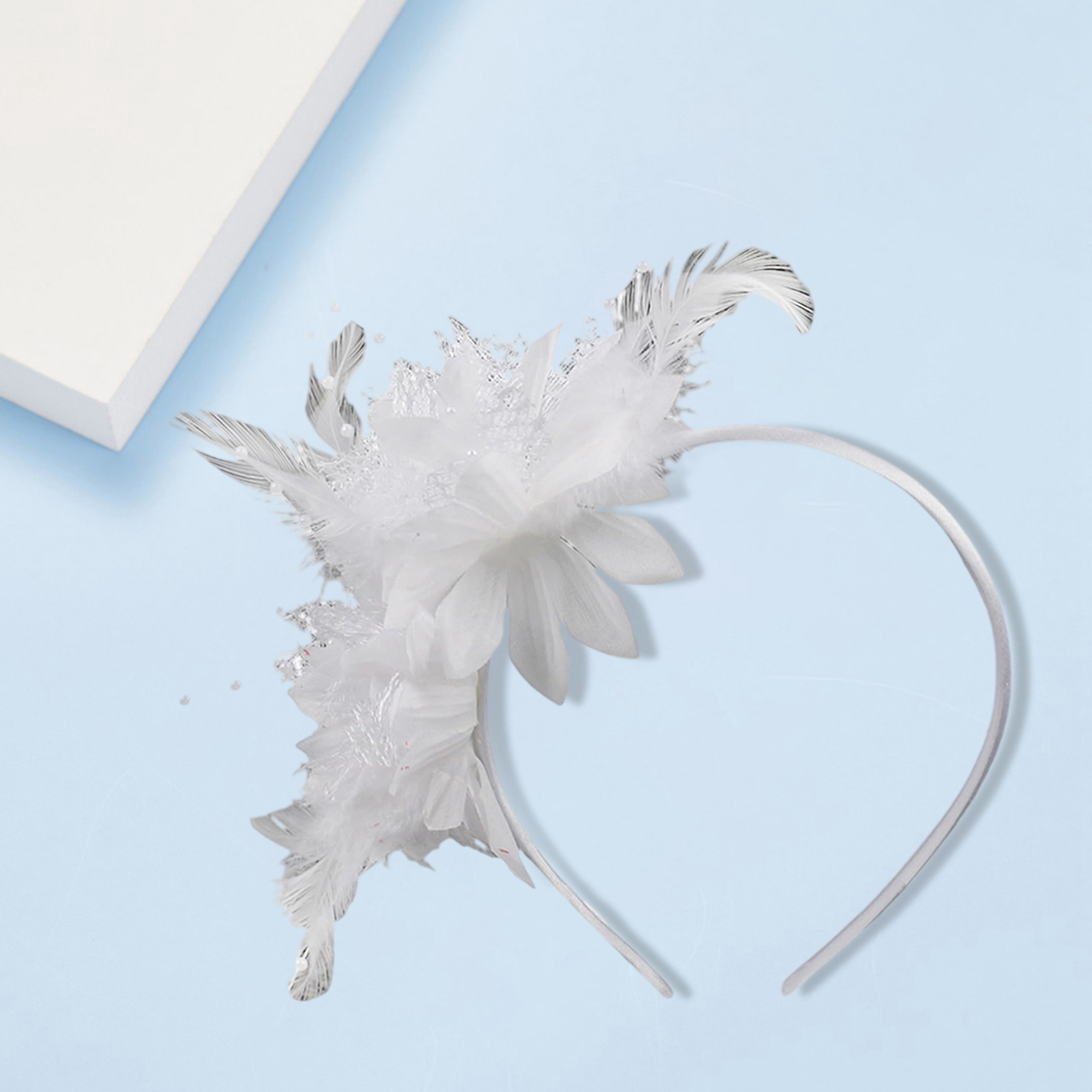 Elegant Feathered Headpiece wi - Women'S Fashion Kentucky Derby のレビューと価格