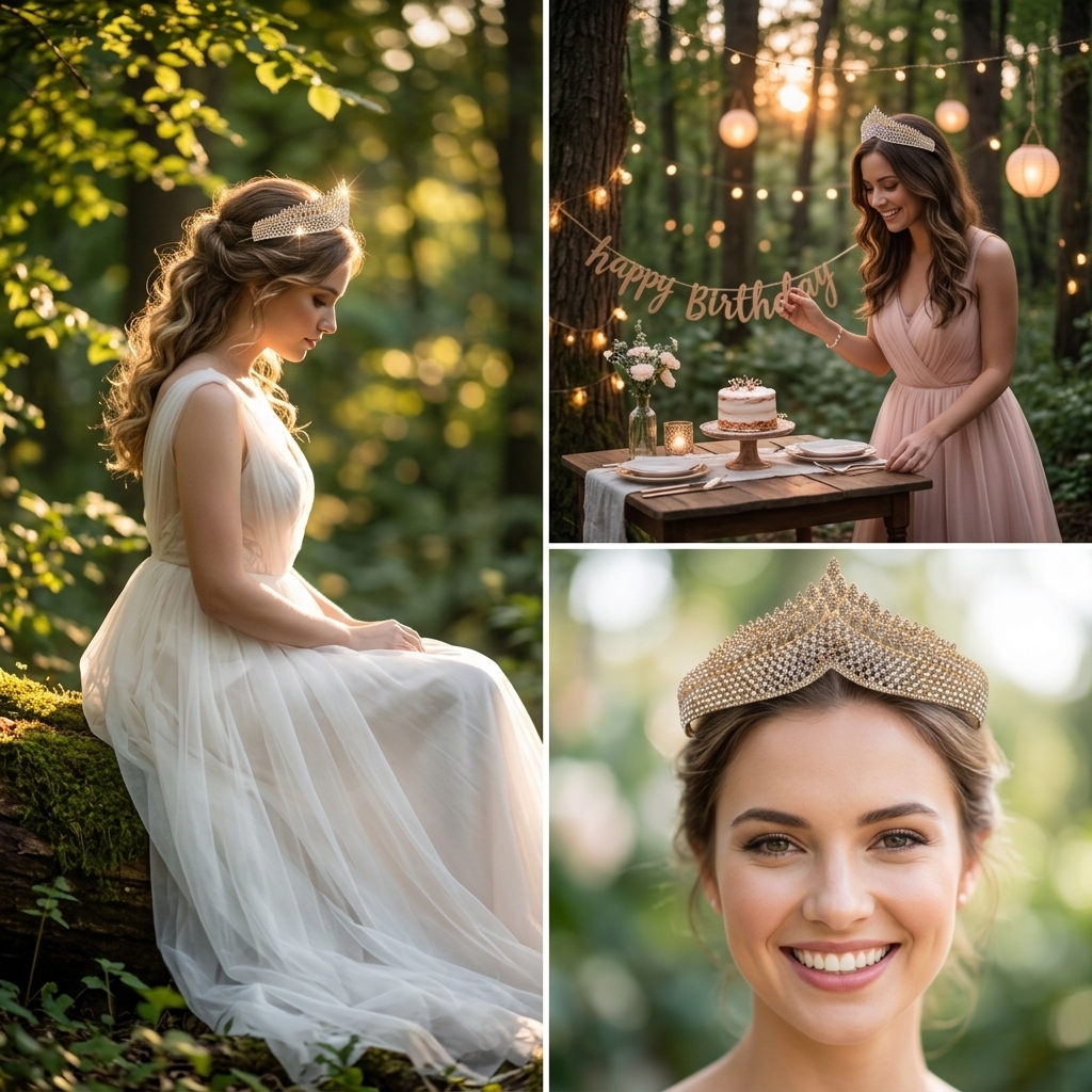 Crystal Tiara-Bridal Hairpiece - Women Fashion Designer のレビューと価格