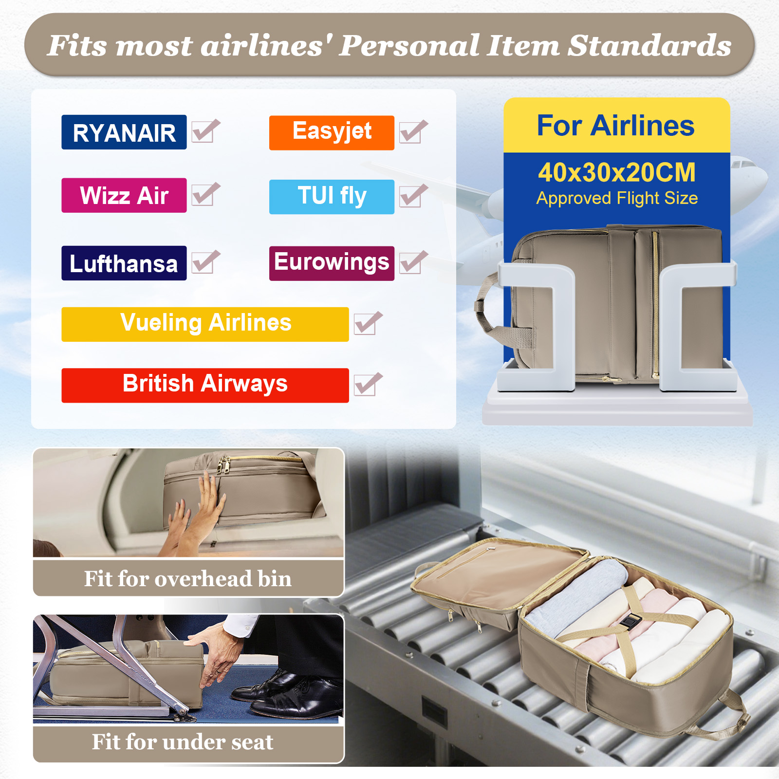 Ryanair 40x30x20 Travel Backpa - Women'S Fashion Trends のレビューと価格