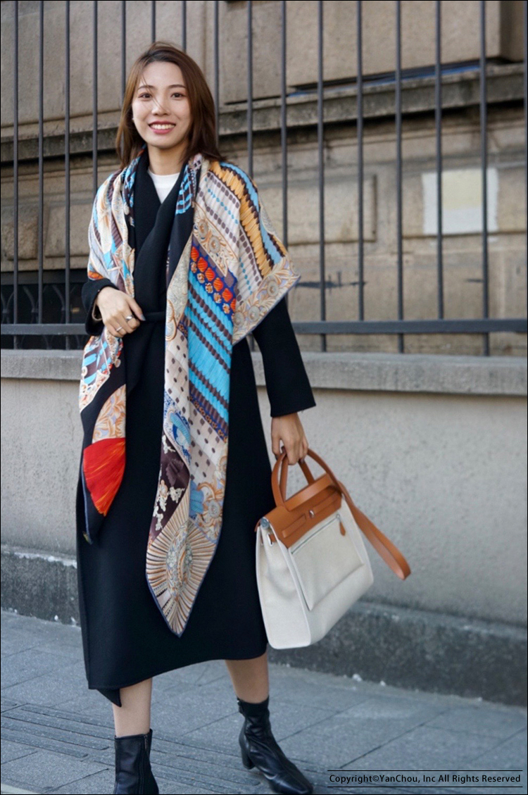 Japan Samurai Silk Wool Scarf  - Women Fashion Japan のレビューと価格