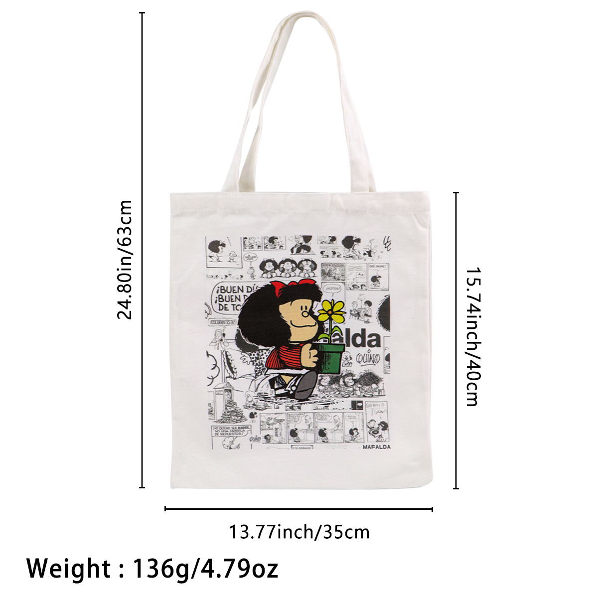 Fashion Canvas Tote Bag Women  - Women Fashion Japan のレビューと価格