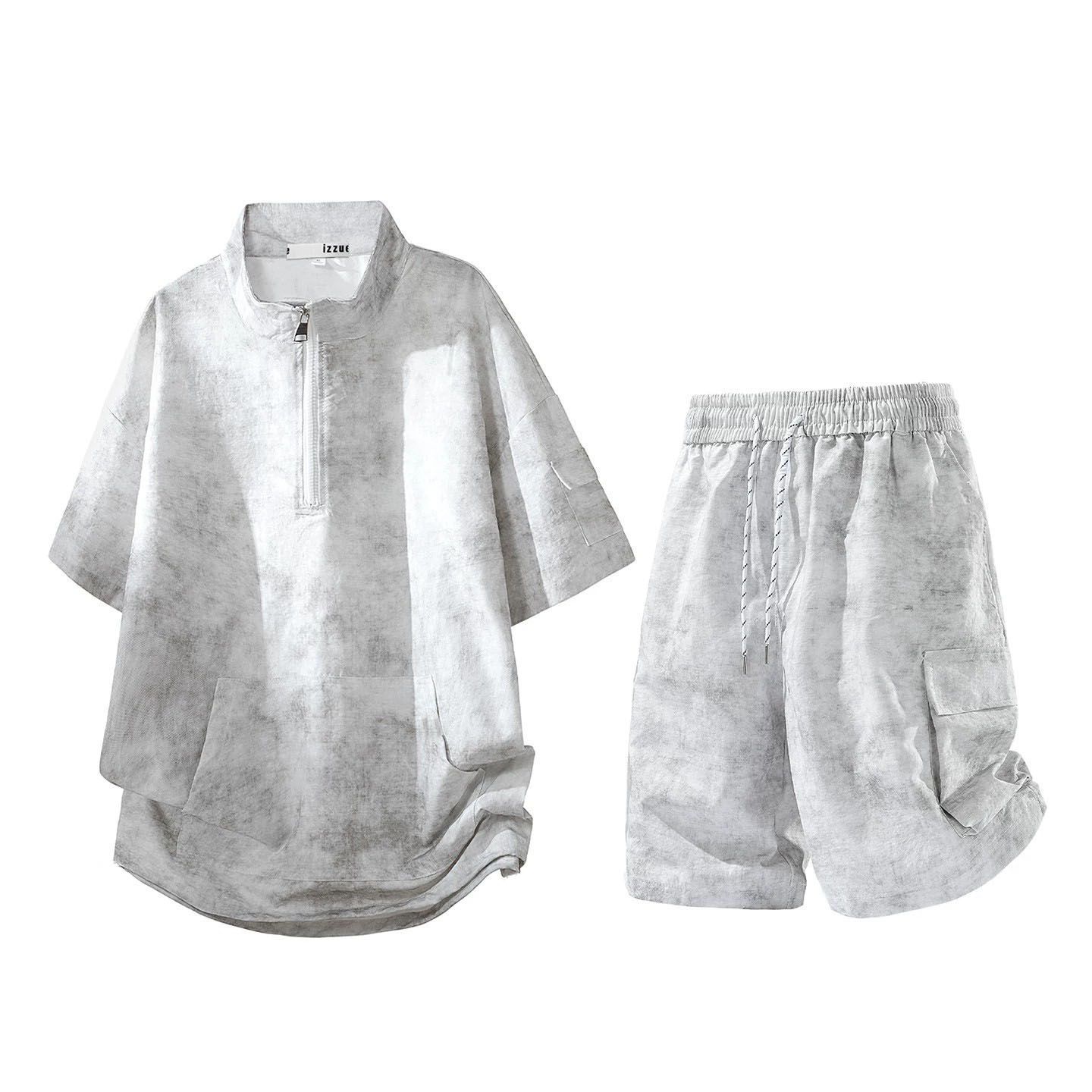 Casual Loose Men's Short Sleev - Tie Dye Two Piece のレビューと価格