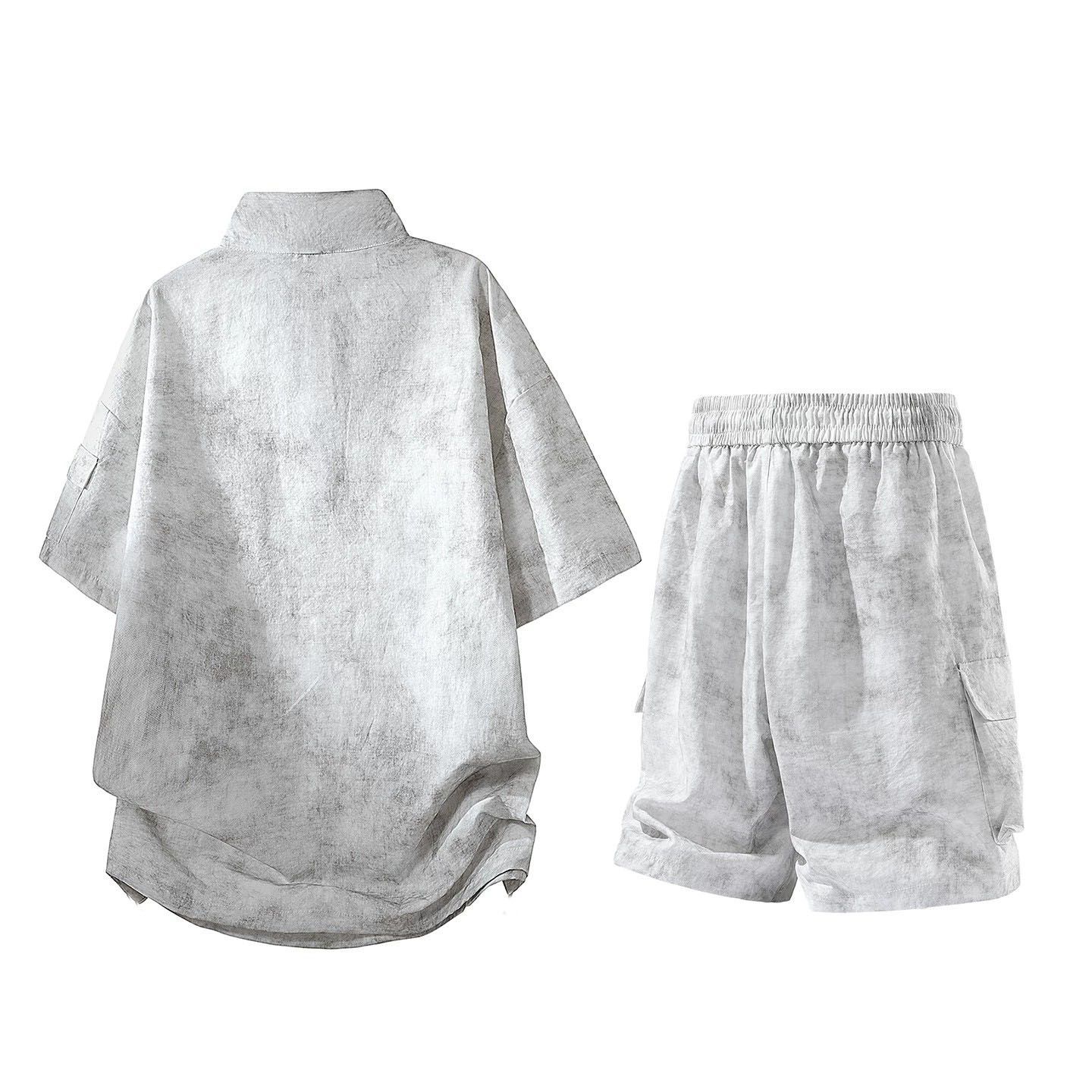 Casual Loose Men's Short Sleev - Tie Dye Two Piece のレビューと価格
